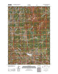 Hazelton Peak Wyoming Historical topographic map, 1:24000 scale, 7.5 X 7.5 Minute, Year 2012