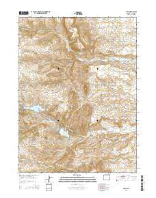 Hecla Wyoming Current topographic map, 1:24000 scale, 7.5 X 7.5 Minute, Year 2015