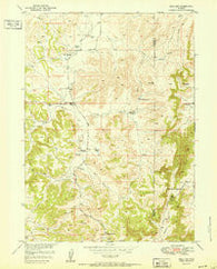 Hell Gap Wyoming Historical topographic map, 1:24000 scale, 7.5 X 7.5 Minute, Year 1951