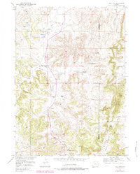 Hell Gap Wyoming Historical topographic map, 1:24000 scale, 7.5 X 7.5 Minute, Year 1950