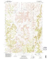 Hell Gap Wyoming Historical topographic map, 1:24000 scale, 7.5 X 7.5 Minute, Year 1990