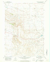 Hells Half Acre Wyoming Historical topographic map, 1:24000 scale, 7.5 X 7.5 Minute, Year 1968