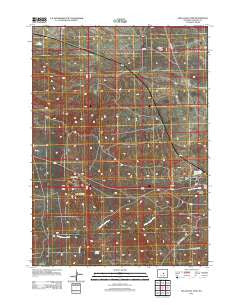Hells Half Acre Wyoming Historical topographic map, 1:24000 scale, 7.5 X 7.5 Minute, Year 2012