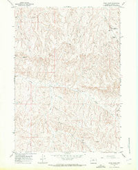 Henry Draw Wyoming Historical topographic map, 1:24000 scale, 7.5 X 7.5 Minute, Year 1966