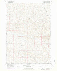Henry Draw Wyoming Historical topographic map, 1:24000 scale, 7.5 X 7.5 Minute, Year 1966