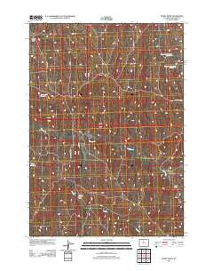 Henry Draw Wyoming Historical topographic map, 1:24000 scale, 7.5 X 7.5 Minute, Year 2012