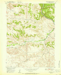 Herman Ranch Wyoming Historical topographic map, 1:24000 scale, 7.5 X 7.5 Minute, Year 1951