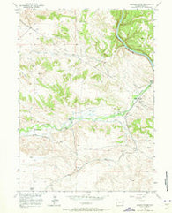 Herman Ranch Wyoming Historical topographic map, 1:24000 scale, 7.5 X 7.5 Minute, Year 1950