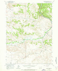 Herman Ranch Wyoming Historical topographic map, 1:24000 scale, 7.5 X 7.5 Minute, Year 1950