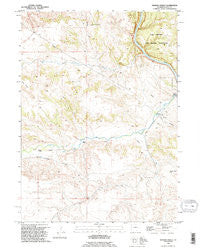 Herman Ranch Wyoming Historical topographic map, 1:24000 scale, 7.5 X 7.5 Minute, Year 1990