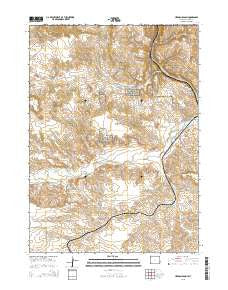 Herman Ranch Wyoming Current topographic map, 1:24000 scale, 7.5 X 7.5 Minute, Year 2015
