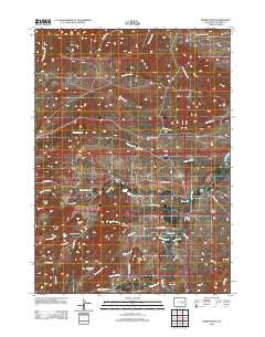 Hermit Rock Wyoming Historical topographic map, 1:24000 scale, 7.5 X 7.5 Minute, Year 2012