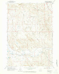 Hibbard Draw Wyoming Historical topographic map, 1:24000 scale, 7.5 X 7.5 Minute, Year 1961
