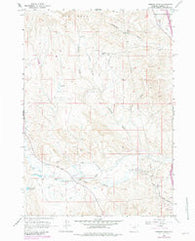 Hibbard Draw Wyoming Historical topographic map, 1:24000 scale, 7.5 X 7.5 Minute, Year 1961