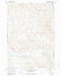 Hibbard Draw Wyoming Historical topographic map, 1:24000 scale, 7.5 X 7.5 Minute, Year 1961