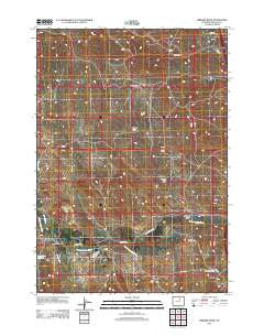 Hibbard Draw Wyoming Historical topographic map, 1:24000 scale, 7.5 X 7.5 Minute, Year 2012
