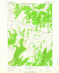 Hidden Tepee Creek Wyoming Historical topographic map, 1:24000 scale, 7.5 X 7.5 Minute, Year 1960