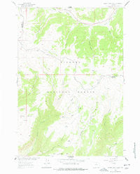 Hidden Tepee Creek Wyoming Historical topographic map, 1:24000 scale, 7.5 X 7.5 Minute, Year 1960