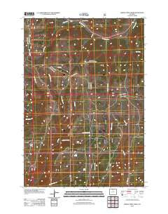 Hidden Tepee Creek Wyoming Historical topographic map, 1:24000 scale, 7.5 X 7.5 Minute, Year 2012