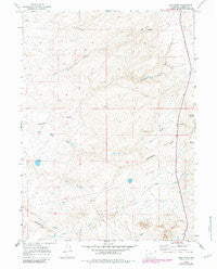 High Point Wyoming Historical topographic map, 1:24000 scale, 7.5 X 7.5 Minute, Year 1966