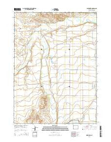 Hightower Wyoming Current topographic map, 1:24000 scale, 7.5 X 7.5 Minute, Year 2015