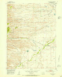 Hightower SW Wyoming Historical topographic map, 1:24000 scale, 7.5 X 7.5 Minute, Year 1953