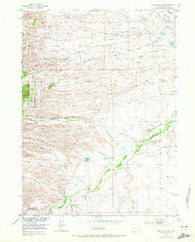 Hightower SW Wyoming Historical topographic map, 1:24000 scale, 7.5 X 7.5 Minute, Year 1953