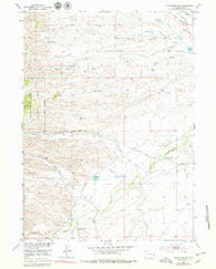 Hightower SW Wyoming Historical topographic map, 1:24000 scale, 7.5 X 7.5 Minute, Year 1953