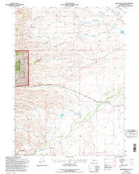 Hightower SW Wyoming Historical topographic map, 1:24000 scale, 7.5 X 7.5 Minute, Year 1992