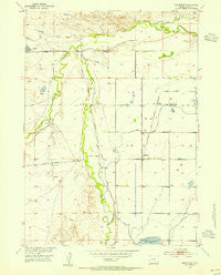 Hightower Wyoming Historical topographic map, 1:24000 scale, 7.5 X 7.5 Minute, Year 1953
