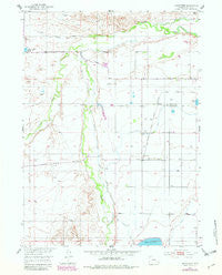 Hightower Wyoming Historical topographic map, 1:24000 scale, 7.5 X 7.5 Minute, Year 1953