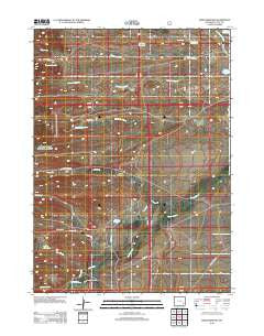 Hightower SW Wyoming Historical topographic map, 1:24000 scale, 7.5 X 7.5 Minute, Year 2012