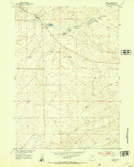 Hiland Wyoming Historical topographic map, 1:24000 scale, 7.5 X 7.5 Minute, Year 1952