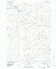 Hiland Wyoming Historical topographic map, 1:24000 scale, 7.5 X 7.5 Minute, Year 1952