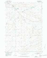 Hiland Wyoming Historical topographic map, 1:24000 scale, 7.5 X 7.5 Minute, Year 1952