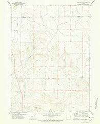Hileman Draw Wyoming Historical topographic map, 1:24000 scale, 7.5 X 7.5 Minute, Year 1977