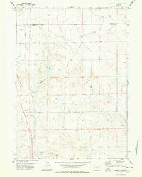 Hileman Draw Wyoming Historical topographic map, 1:24000 scale, 7.5 X 7.5 Minute, Year 1977