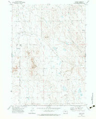 Hilight Wyoming Historical topographic map, 1:24000 scale, 7.5 X 7.5 Minute, Year 1971