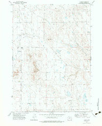 Hilight Wyoming Historical topographic map, 1:24000 scale, 7.5 X 7.5 Minute, Year 1971
