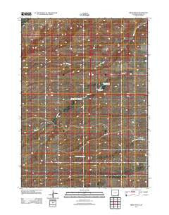 Hirsig Ranch Wyoming Historical topographic map, 1:24000 scale, 7.5 X 7.5 Minute, Year 2012