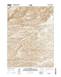 Hirsig Ranch Wyoming Current topographic map, 1:24000 scale, 7.5 X 7.5 Minute, Year 2015