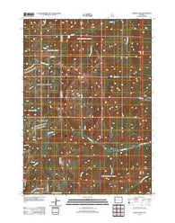 Hoback Peak Wyoming Historical topographic map, 1:24000 scale, 7.5 X 7.5 Minute, Year 2012