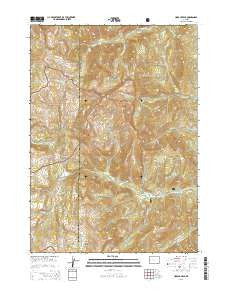 Hoback Peak Wyoming Current topographic map, 1:24000 scale, 7.5 X 7.5 Minute, Year 2015