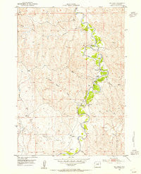 Hoe Ranch Wyoming Historical topographic map, 1:24000 scale, 7.5 X 7.5 Minute, Year 1953