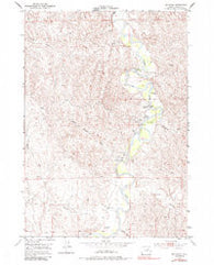 Hoe Ranch Wyoming Historical topographic map, 1:24000 scale, 7.5 X 7.5 Minute, Year 1953