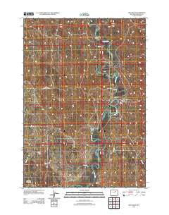 Hoe Ranch Wyoming Historical topographic map, 1:24000 scale, 7.5 X 7.5 Minute, Year 2012