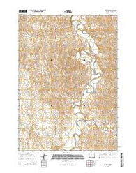 Hoe Ranch Wyoming Current topographic map, 1:24000 scale, 7.5 X 7.5 Minute, Year 2015