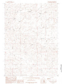 Holdup Hollow Wyoming Historical topographic map, 1:24000 scale, 7.5 X 7.5 Minute, Year 1984