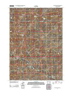 Holdup Hollow Wyoming Historical topographic map, 1:24000 scale, 7.5 X 7.5 Minute, Year 2012