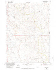 Hole-in-the-wall Wyoming Historical topographic map, 1:24000 scale, 7.5 X 7.5 Minute, Year 1984